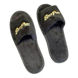 South Point Casino Las Vegas Slippers Embroidered Black OSFM New Resort